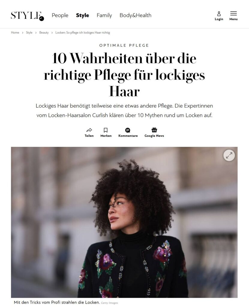 Curl-ish in der Illustrierten Schweiz